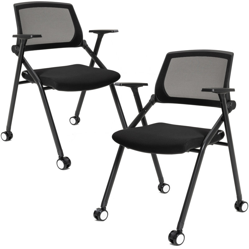 Inbox Zero Koblick Home Office Desk Folding Conference Chairs Wayfair